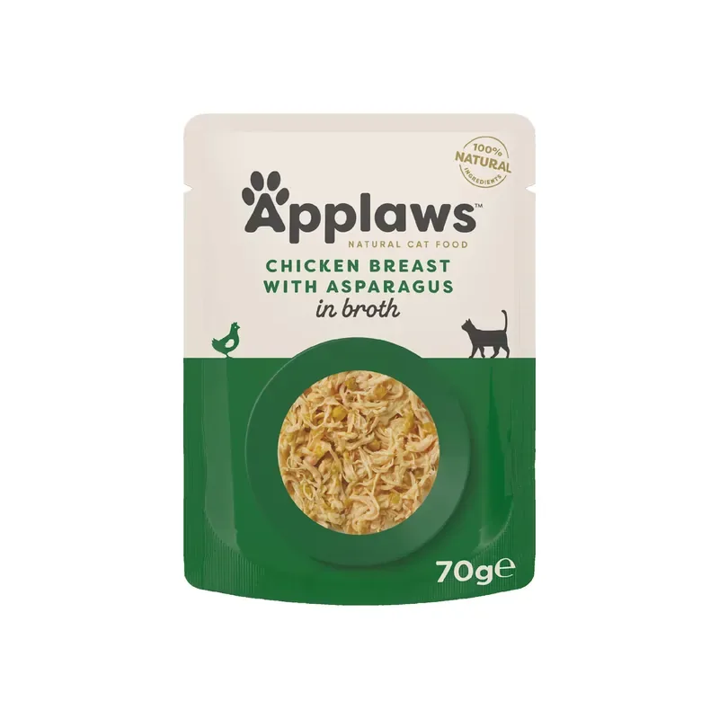 Applaws Katt Påse Chicken & Asparagus – 70 g Rabatt