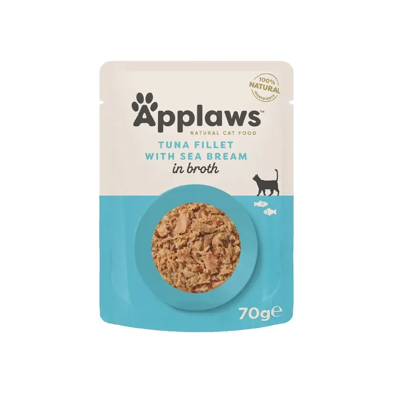 Applaws katt Påse Tuna&Seabream – 70 g Erbjudandepris