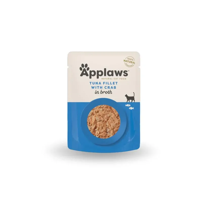 Applaws katt tonfiskfilé & krabba 70 g portionspåse Rabatter