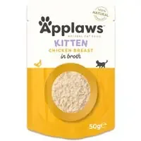 Applaws Natural Kitten i buljong 12 x 50 g – Kycklingbröst Snabb frakt