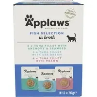 Applaws Pouch med buljong mixpack 12 x 70 g – 12 x 70 g Fiskvarianter Begränsad tid