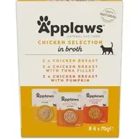 Applaws Pouch med buljong mixpack 12 x 70 g – Mixpack kyckling (3 sorter) Köp nu