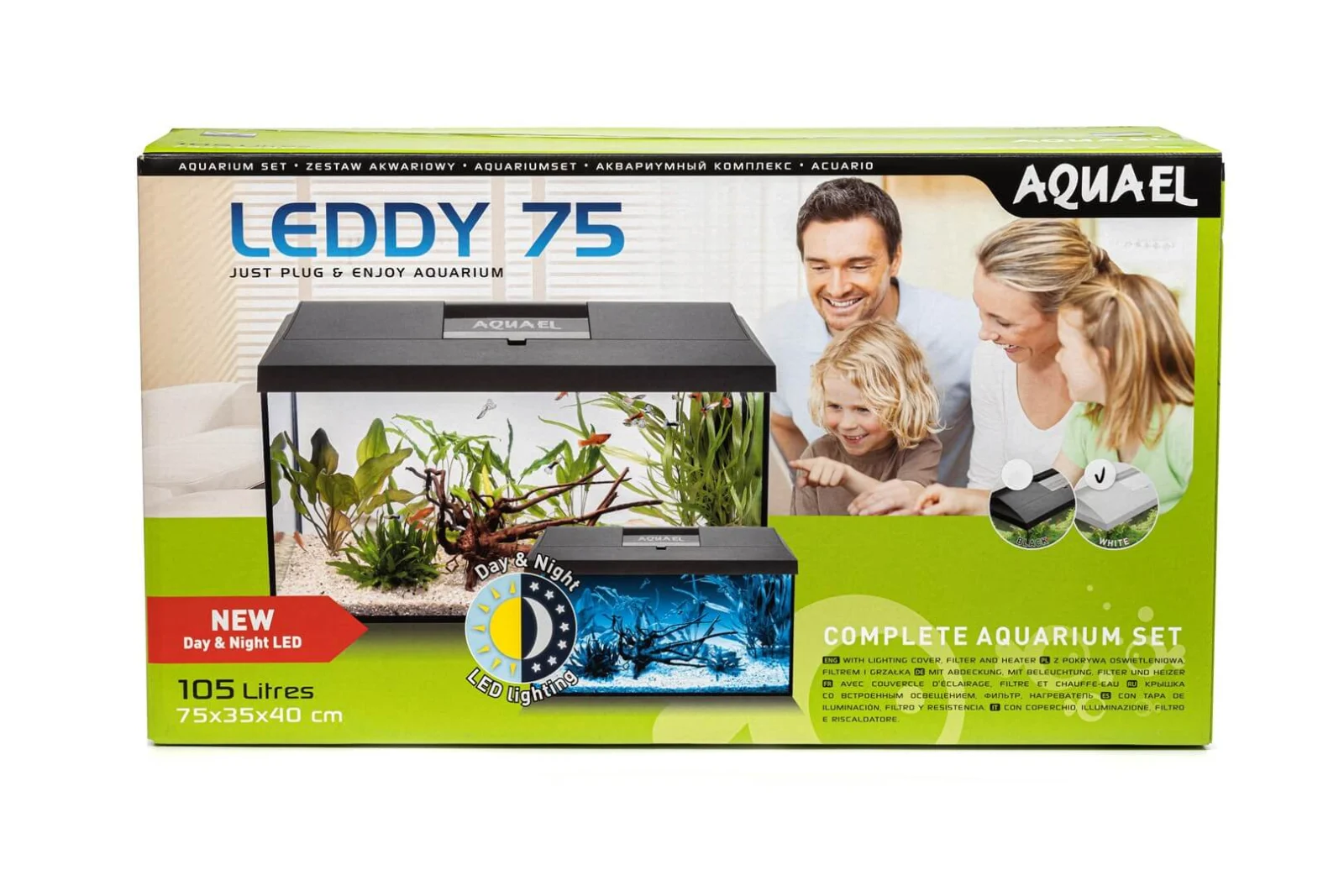 AquaEl Akvarium Leddy+ D&N 75 2.0 Vit
