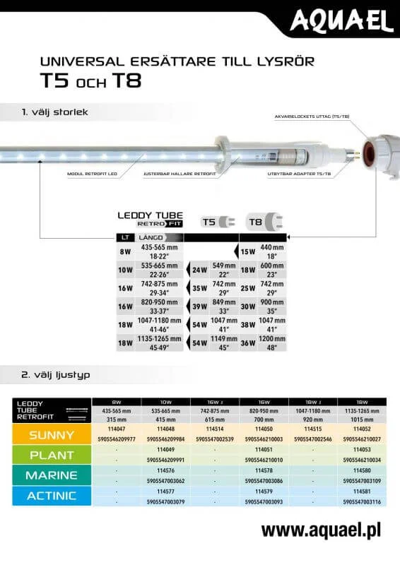 AquaEl Leddy Tube Marin D&N 18w - Image 2
