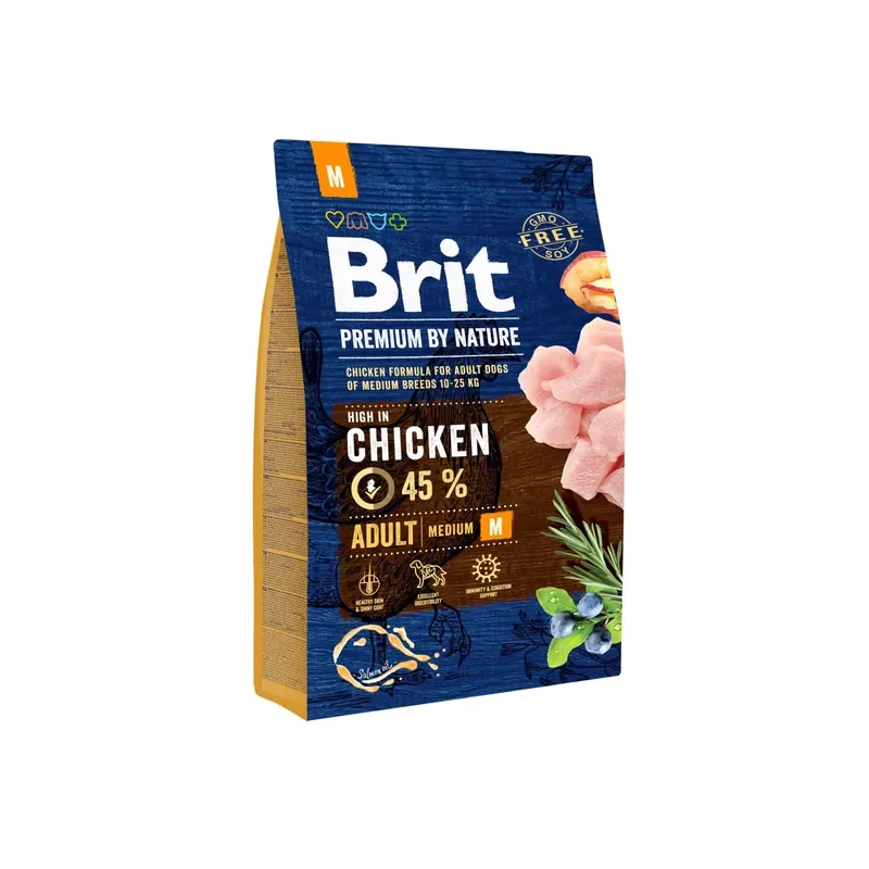 Bästa pris Brit Premium by Nature Adult M Hundmat 8 kg
