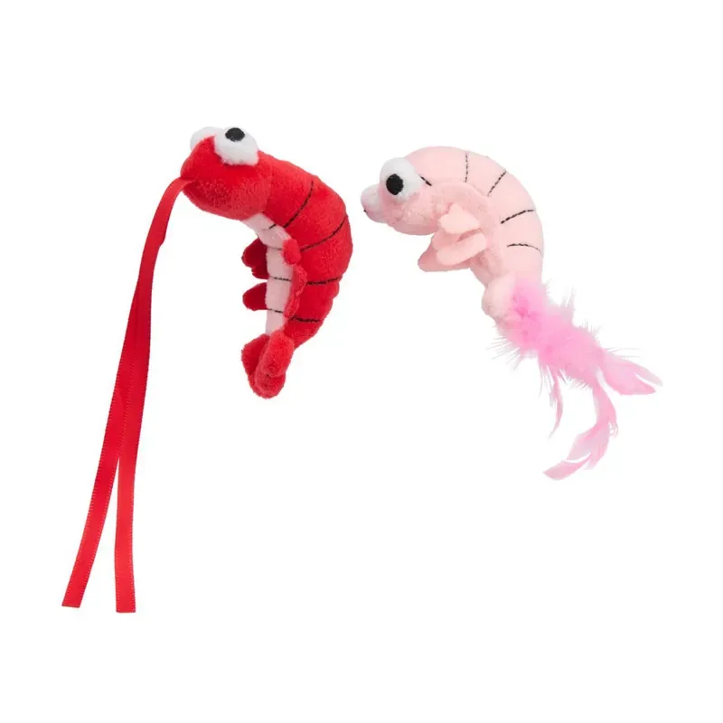 Bästa pris Little&Bigger Cattitude Räkor Mjuka Kattleksaker 2-pack