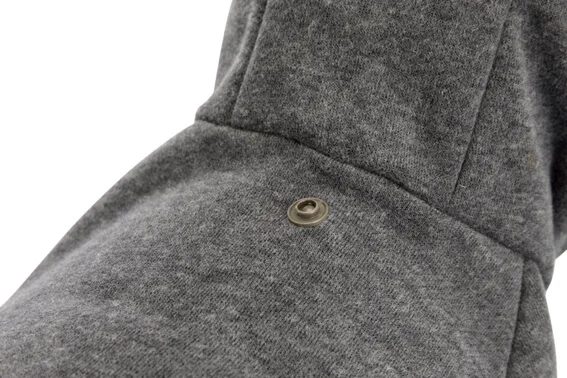 BE Nordic Flensburg Hoodie Grå S: 36cm - Image 2
