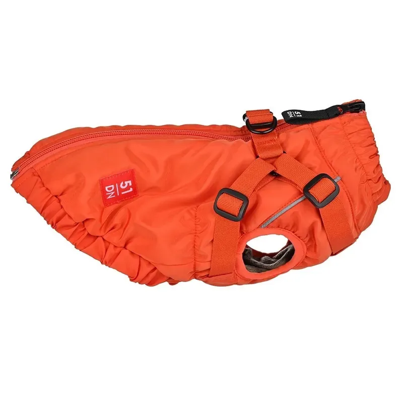 Begränsad tid 51 Degrees North Adventure Kombinerad Hundjacka och Hundsele Orange