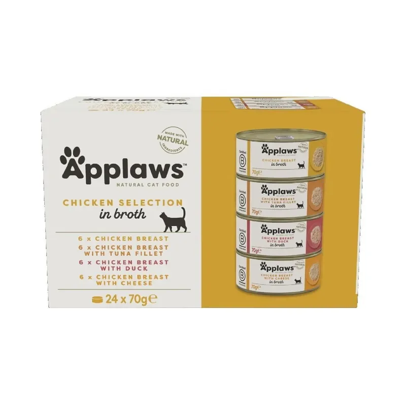 Begränsad tid Applaws Selection in Broth Chicken 24×70 g
