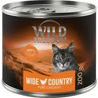 Begränsad tid Ekonomipack Wild Freedom Adult 12 x 200 g – Wide Country – kyckling pur