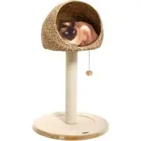 Begränsad tid Karlie Banana Leaf Little Hole klösträd – Naturbeige