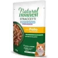 Begränsad tid Natural Trainer Straccetti Difficult Appetite Sterilised strimlor i sås – 56 x 70 g med kyckling