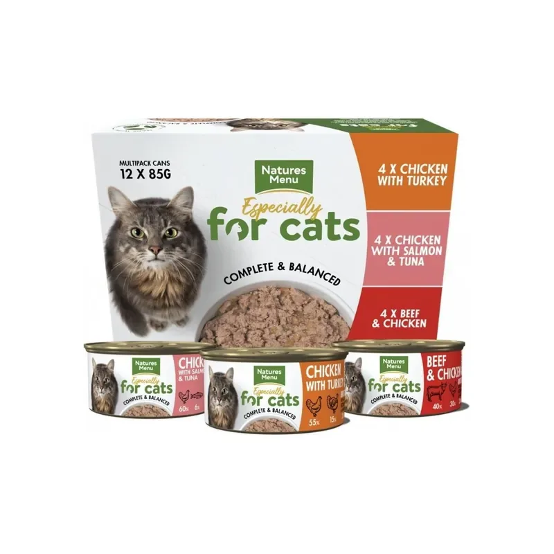 Begränsad tid Natures Menu Cat Adult Multipack 12×85 g