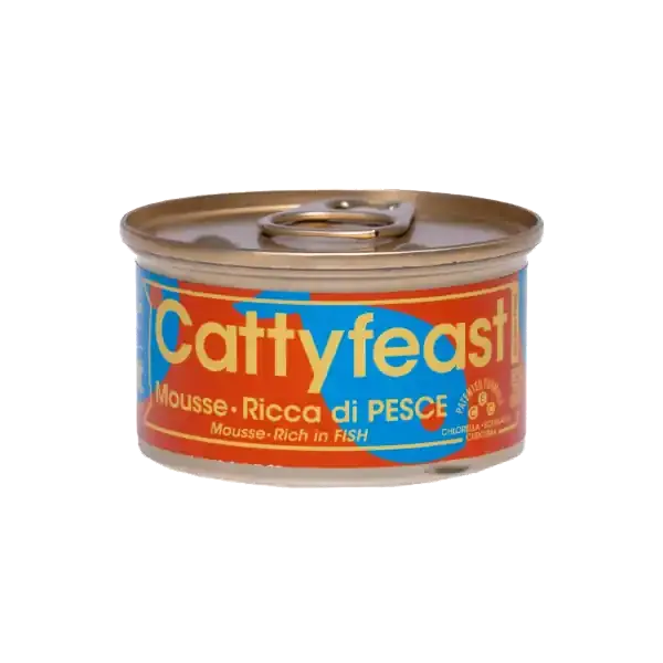 Begränsat antal CattyFeast Mousse Rich in Fish – Sterilized – 85 g