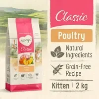 Begränsat antal Feringa Kitten Classic fjäderfä – Nytt Ekonomipack 10 kg (5 x 2 kg)