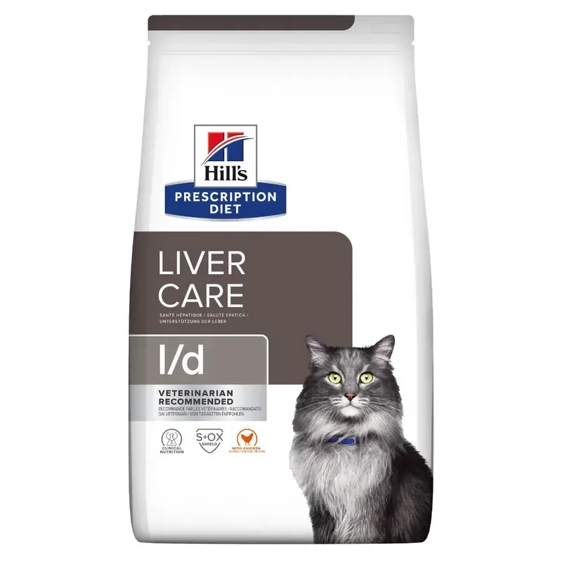 Begränsat antal Hill‘s Prescription Diet Liver Care l/d torrfoder till katter med kyckling 1,5 kg