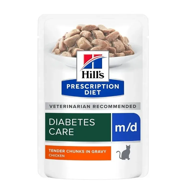 Begränsat antal Hill‘s Prescription Diet m/d Diabetes Care med kyckling för katter 85 g