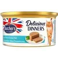 Begränsat erbjudande Butcher‘s Delicious Dinners Cat 24 x 85 g – Tonfisk & havsfisk
