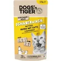 Begränsat erbjudande Dogs‘n Tiger Cat 12 x 125 g – Kyckling & anka