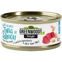 Begränsat erbjudande Greenwoods Delight Tuna & Salmon – 6 x 70 g