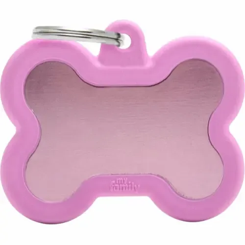 Begränsat erbjudande MyFamily ID-bricka hush, ben rosa, gummi rosa