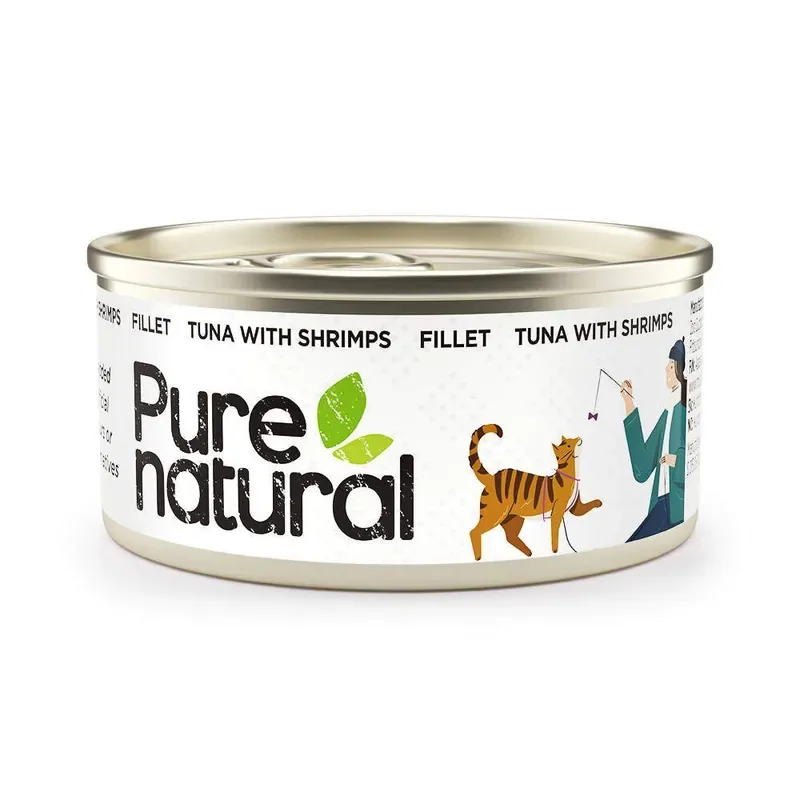 Begränsat erbjudande Purenatural Cat Fillet Tuna & Shrimps 70 g