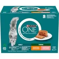 Begränsat erbjudande Purina ONE våtfoder för katter till specialpris! – Adult Terrin Mixpack I (48 x 85 g)