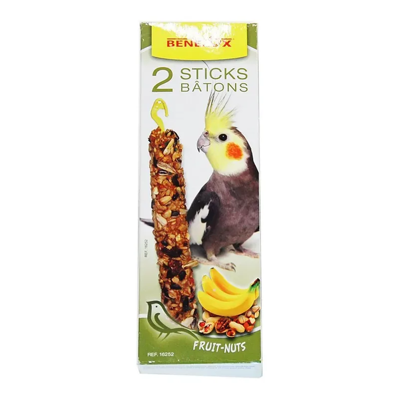 Benelux Nöt- & banansticks till Nymfparakiter 2 x 55 g Säker betalning