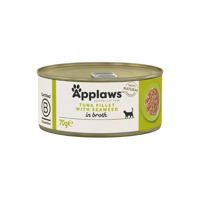 Beställ idag Applaws katt konserv Tuna Fillet & Seaweed – 70 g