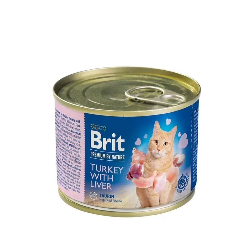 Beställ idag Brit Premium by Nature Cat Turkey with Liver 200 g