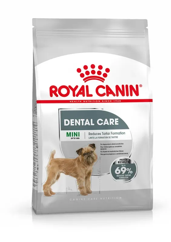 Beställ idag Dental Care Adult Mini Torrfoder för hund – 3 kg