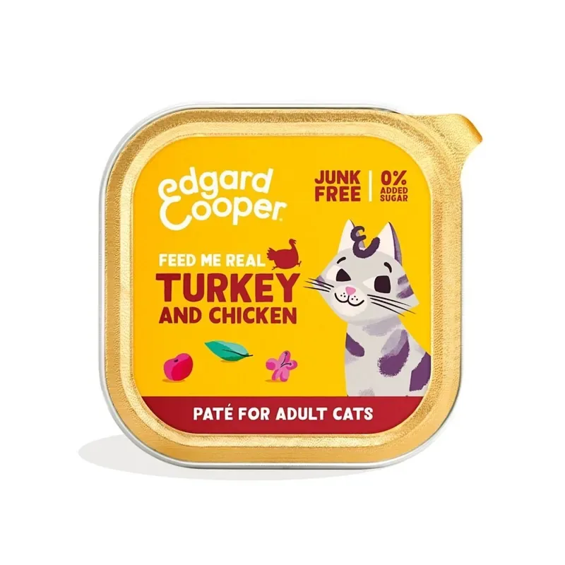 Beställ idag Edgard&Cooper Cat Turkey & Chicken 85 g