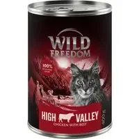 Beställ idag Ekonomipack Wild Freedom Adult 24 x 400 g – spannmålsfritt – Farmlands – nöt & kyckling