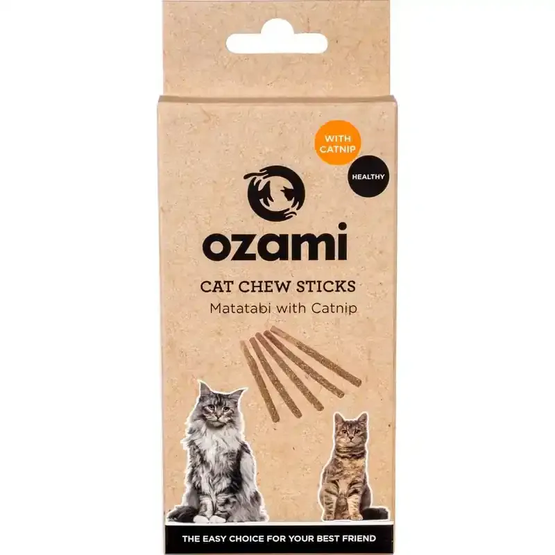 Beställ nu Ozami kattleksak matatabisticka med kattmyntapulver 12 cm