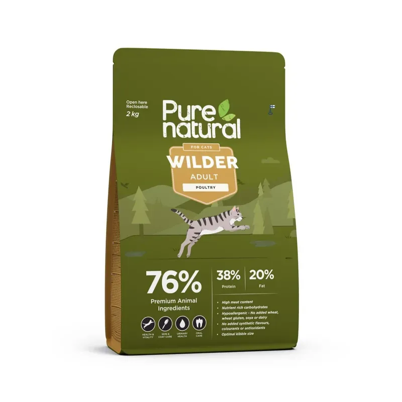Beställ nu Purenatural Wilder Cat Adult Poultry