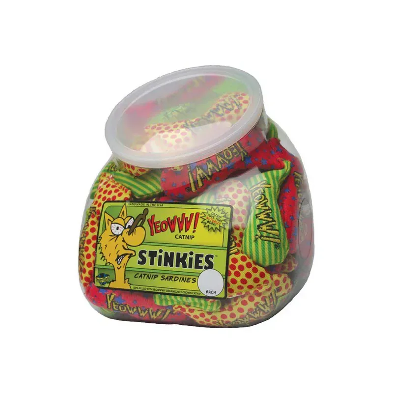 Beställ nu Yeowww! Catnip kattleksak Stinkies kattmynta sardiner
