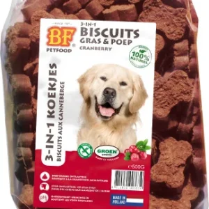 BF Petfood 3 in 1 Biscuits hundkex (tranbär)