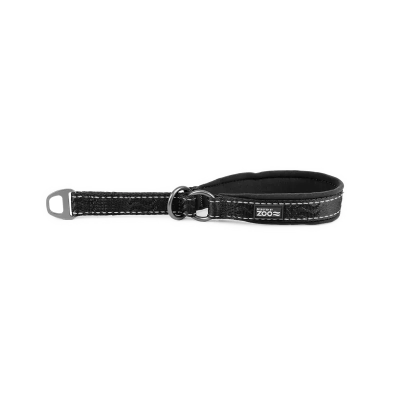 Billig Hundhalsband Rufus halvstryp 20 mm x 3545 cm Svart