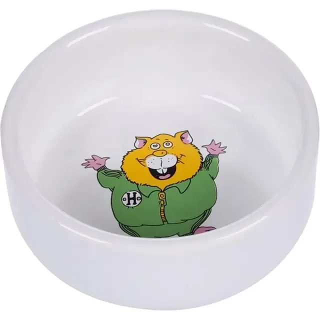 Billig Keramikskål Hamster Vit 75ml