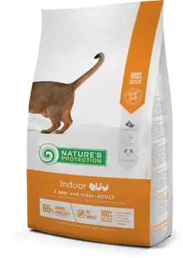 Billig Nature‘s Protection Adult indoor fågel 400 g för katter