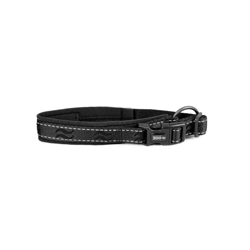 Billigare Hundhalsband Rufus vadderat ställbart 20 mm x 3040 cm Svart