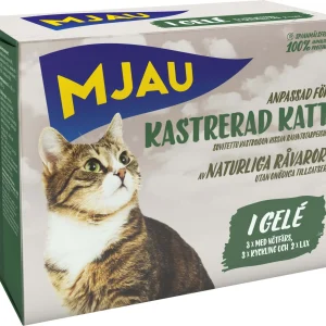 Bitar i Gel茅 med K枚tt och Fisk 8x85g Kattmat