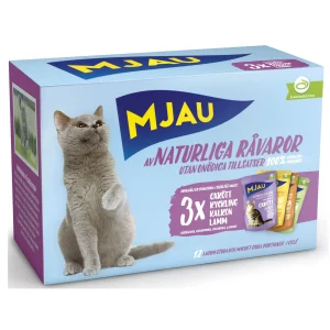 Bitar i Gel茅 med K枚ttmix 12x85g Kattmat