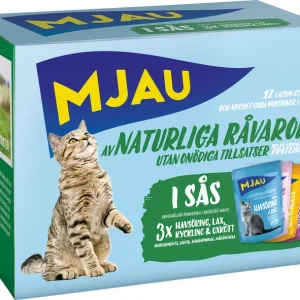 Bitar i S氓s med K枚tt och Fisk 12x85g Kattmat