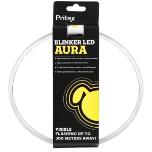 Blinkhalsband LED Aura Gul