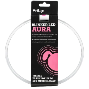 Blinkhalsband LED Aura Rosa