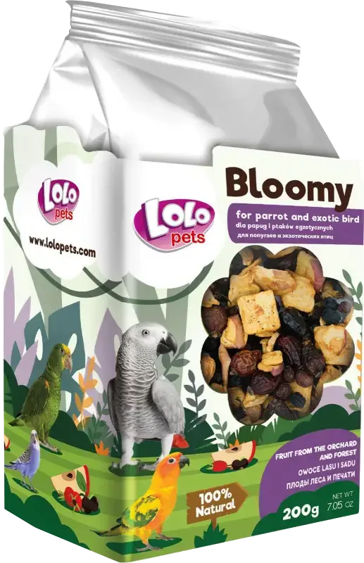 Bloomy Äpplemix Exotiska fåglar – 100 G