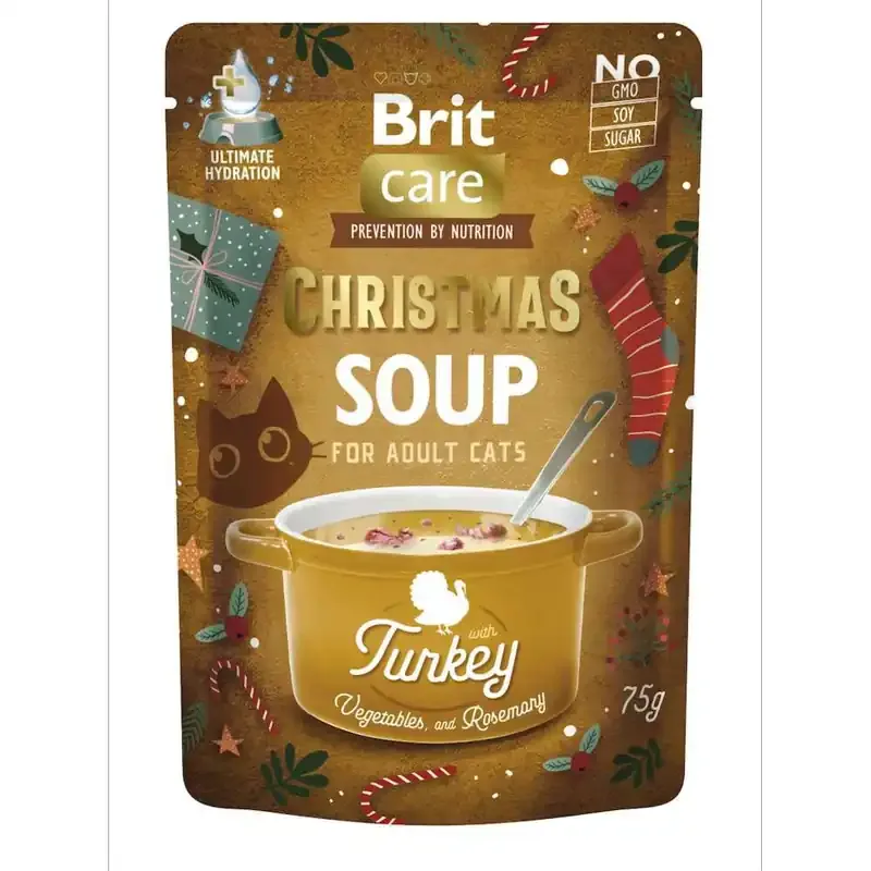 Brit Care Cat Adult Christmas Soup Turkey 75 g Billigare