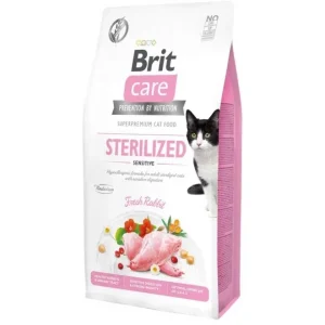 Brit Care Cat Grain Free Sterilized Sensitive Fresh Rabbit | Arken Zoo