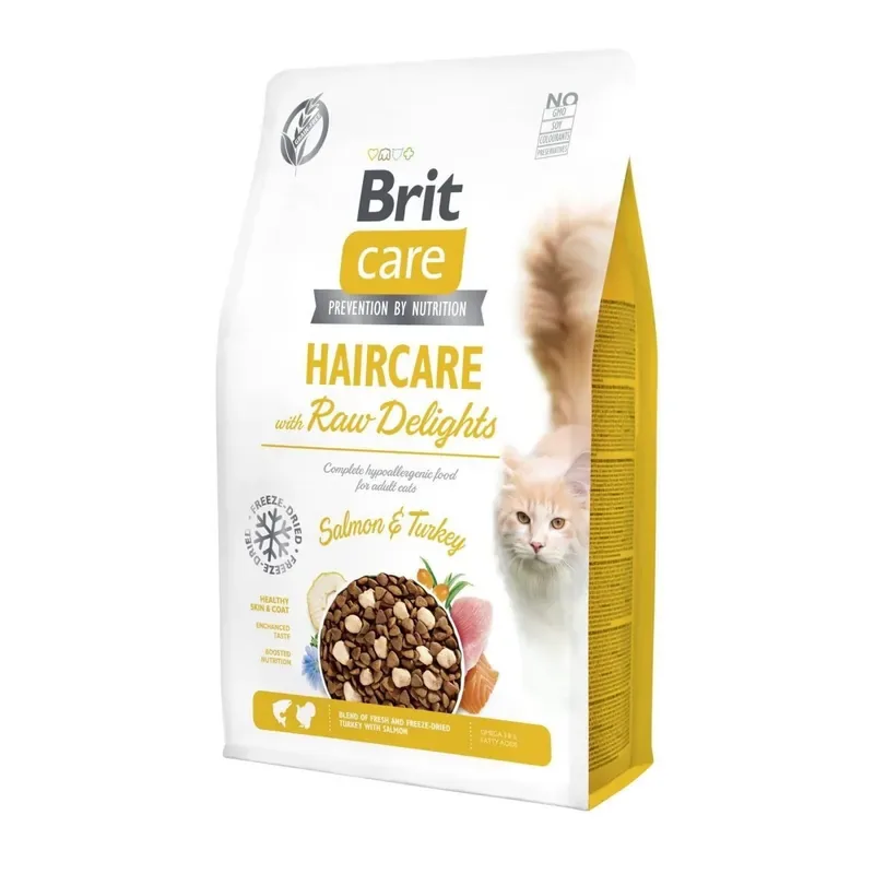 Brit Care Cat Haircare with Raw Delights 2 kg Säker betalning